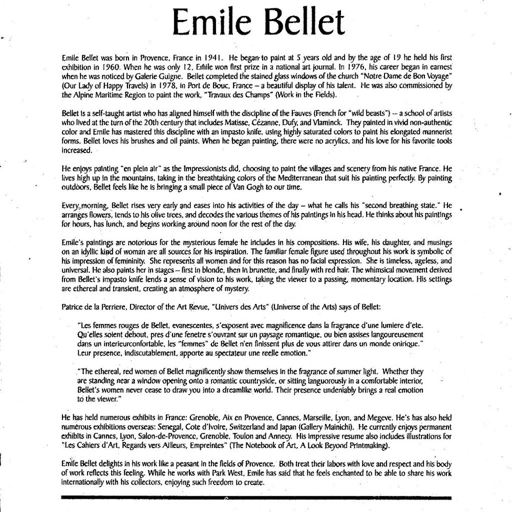 "En Mediterranee" by Emile Bellet Seriolithograph - Picture 5 of 5